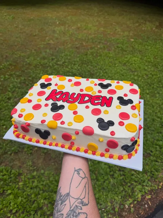Mickey sheet cake
